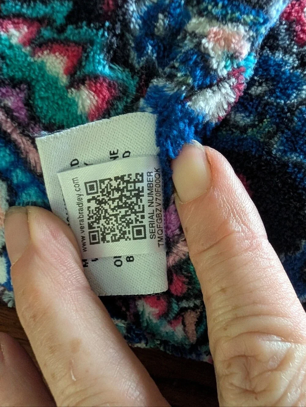 Vera Bradley Fleece Travel Blanket - Multicolor Paisley Print